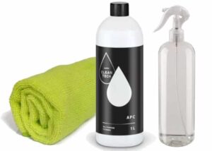 CleanTech-APC-1L-+-butelka-PET-500ml-+-mikrofibra---zestaw-czyszczący-do-kokpitu